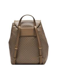 Calvin Klein Plecak Emblem Aop Flap Backpack LV04F3271G Beżowy. Kolor: beżowy. Materiał: skóra #4