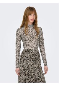 JDY Bluzka 15272694 Beżowy Stretch Fit. Kolor: beżowy. Materiał: syntetyk