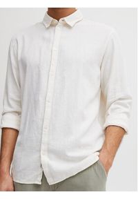 !SOLID - Solid Koszula 21107646 Biały Regular Fit. Kolor: biały. Materiał: len #4