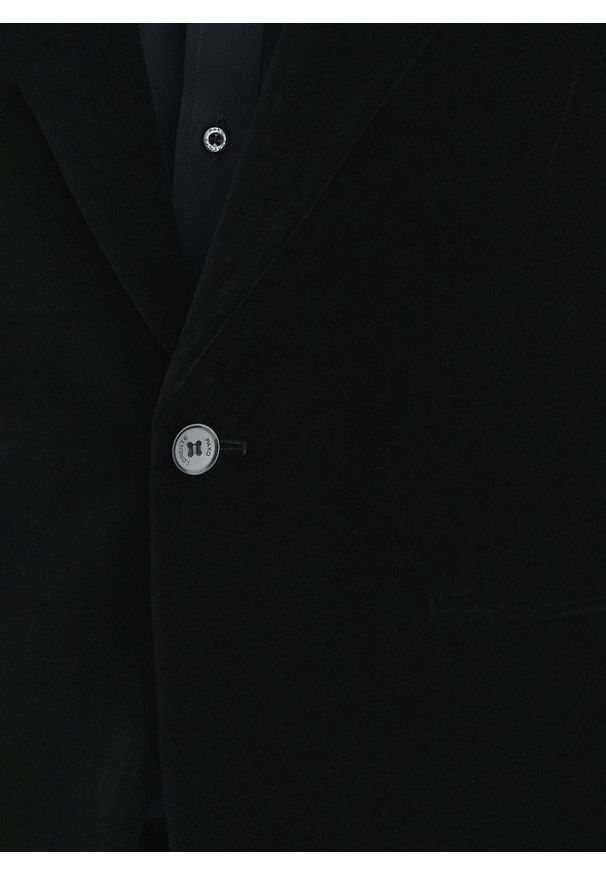 Pako Lorente - PAKO LORENTE - Czarna bawełniana marynarka męska. Okazja: na karnawał. Kolor: czarny. Materiał: bawełna