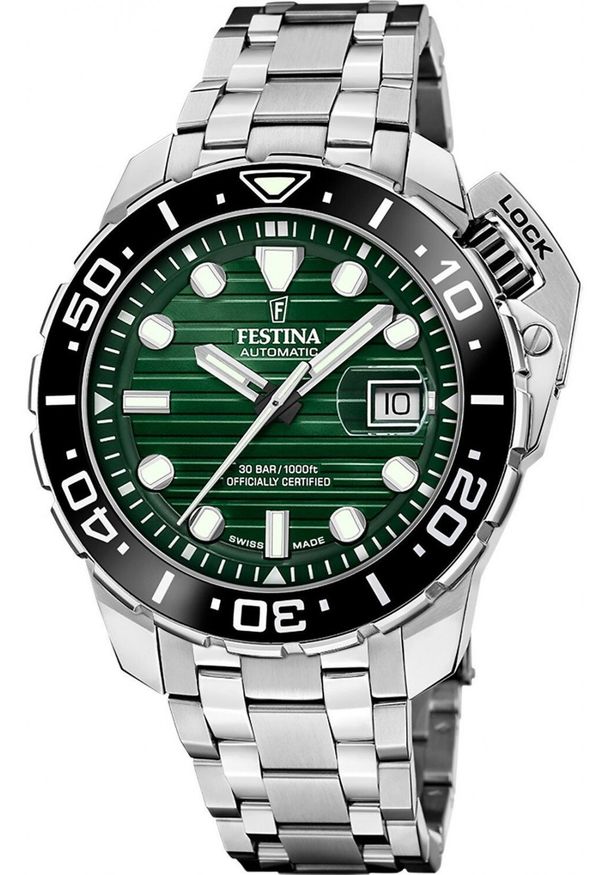 Zegarek męski Festina F20043-4 srebrny. Kolor: srebrny