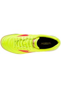 Buty piłkarskie Mizuno Morelia Sala Elite IN. Kolor: szary, wielokolorowy, żółty. Materiał: skóra. Sport: piłka nożna #2