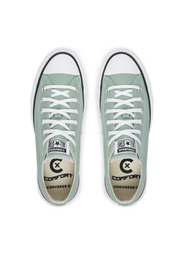 Converse Trampki Ctas Lift Double Stack A18862C Zielony. Kolor: zielony. Materiał: materiał