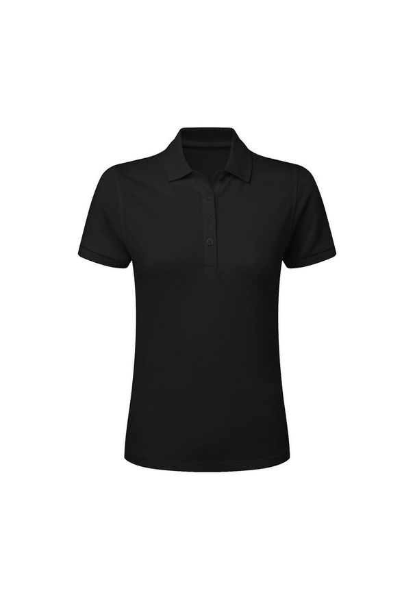 SG - Damska Koszulka Polo Signature Stretch Bez Metki. Typ kołnierza: polo. Kolor: czarny