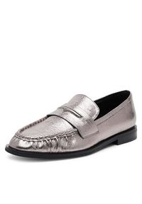 Badura Mokasyny LILAC-SLT152SK Srebrny. Kolor: srebrny. Materiał: skóra #6
