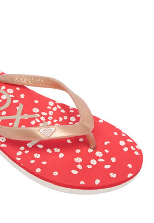 Roxy Japonki ARJL100869-RGL Czerwony. Kolor: czerwony. Materiał: materiał
