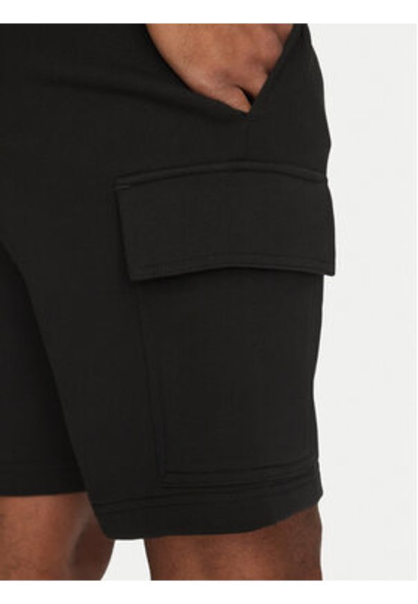 Lacoste Szorty sportowe GH9743 Czarny Regular Fit. Kolor: czarny. Materiał: bawełna. Styl: sportowy