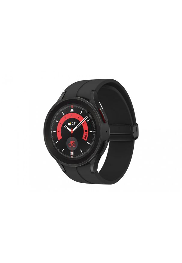 SAMSUNG - Smartwatch Samsung Galaxy Watch 5 Pro 45mm czarny (R920). Rodzaj zegarka: smartwatch. Kolor: czarny. Materiał: materiał. Styl: sportowy, militarny, klasyczny, elegancki