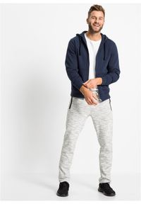 bonprix - Bluza z kapturem zapinana na zamek. Okazja: na co dzień. Typ kołnierza: kaptur. Kolor: niebieski. Materiał: dresówka, dzianina. Styl: casual