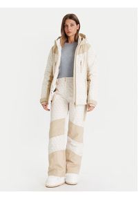 Guess Kurtka narciarska W5BL77 W3272 Beżowy Regular Fit. Kolor: beżowy. Materiał: syntetyk. Sport: narciarstwo