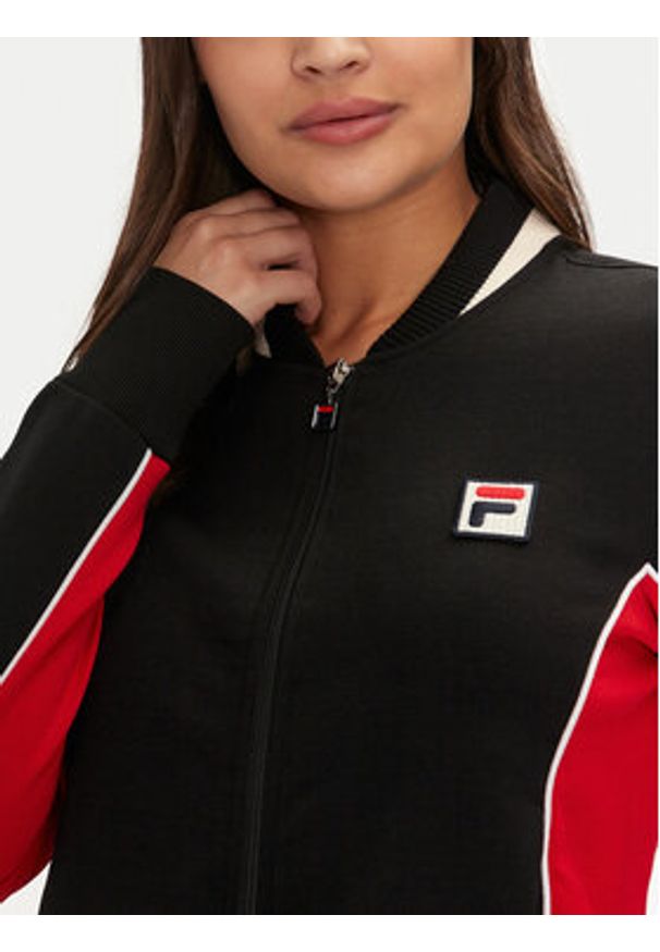 Fila Bluza Laiben FAW0741 Czarny Regular Fit. Kolor: czarny. Materiał: bawełna, syntetyk
