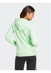 Adidas - adidas Bluza Essentials 3-Stripes IR6077 Zielony Regular Fit. Kolor: zielony. Materiał: bawełna