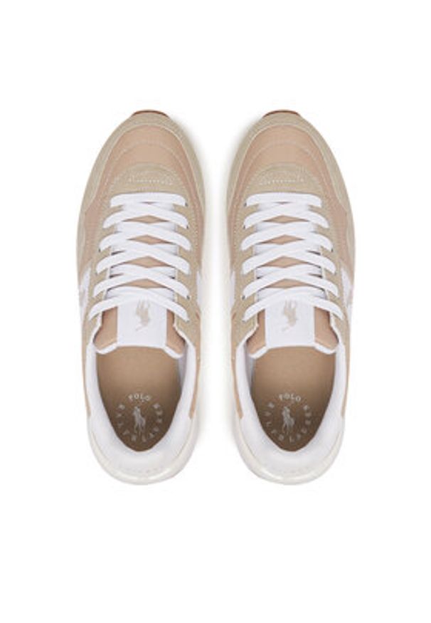 Polo Ralph Lauren Sneakersy Train 89 Sport RL02441272 Beżowy. Kolor: beżowy. Materiał: materiał