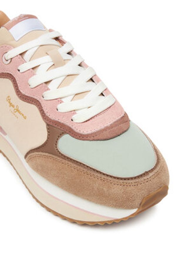 Pepe Jeans Sneakersy Rusper Combi W PLS600006 Kolorowy. Materiał: materiał. Wzór: kolorowy