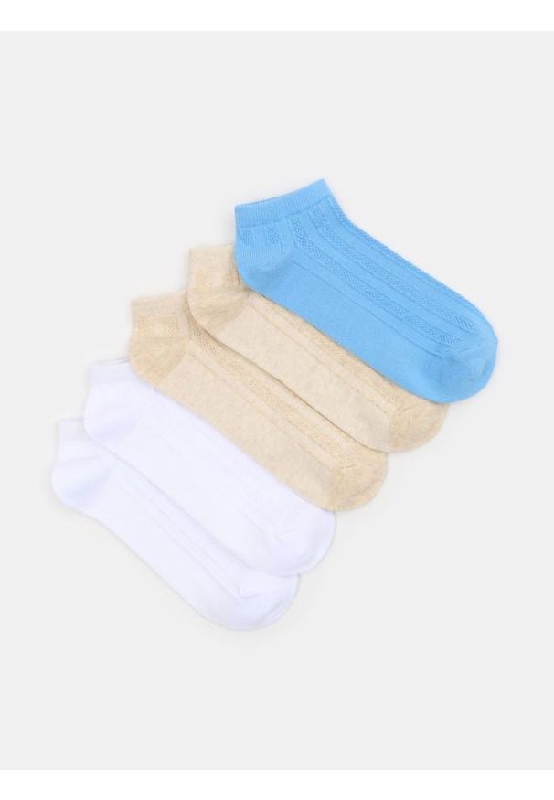 Sinsay - Skarpetki stopki 5 pack - wielobarwny
