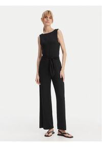 Emporio Armani Kombinezon EW003412 AF20240 UC001 Czarny Regular Fit. Kolor: czarny. Materiał: wiskoza #1