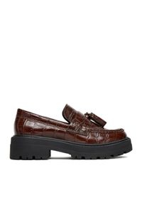 Gino Rossi Loafersy EO-HOX-12036 Brązowy. Kolor: brązowy. Materiał: skóra