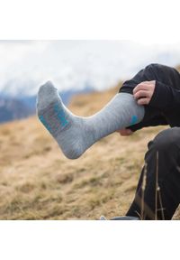 FJORK MERINO - Skarpetki dziecięce o klasycznym kroju - opakowanie 3 par. Kolor: szary. Materiał: wełna, elastan, poliamid