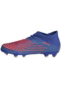 Adidas - Buty piłkarskie adidas Predator Edge.1 Fg Jr GW2363 niebieskie niebieskie. Zapięcie: pasek. Kolor: niebieski. Materiał: syntetyk, guma. Szerokość cholewki: normalna. Wzór: paski. Sport: piłka nożna #5