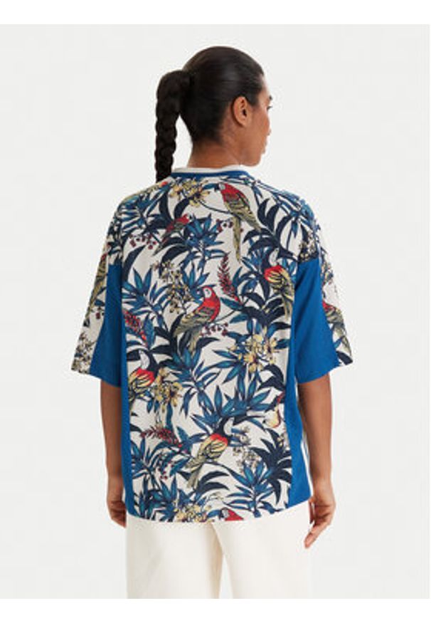 Adidas - adidas T-Shirt Farm Rio Premium KD4629 Niebieski Loose Fit. Kolor: niebieski. Materiał: syntetyk