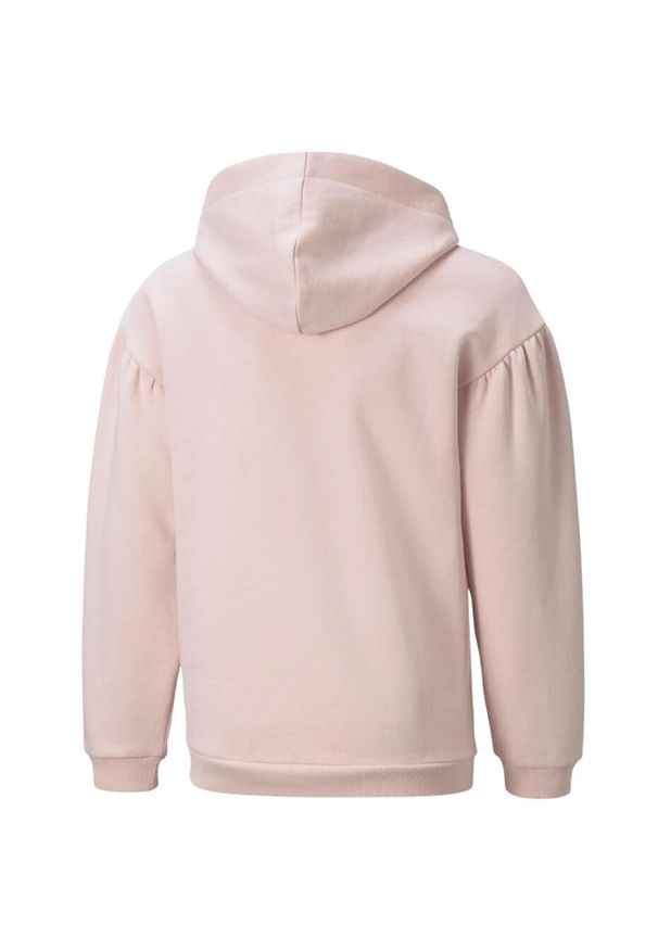 Bluza dla dzieci Puma Alpha Hoodie FL jasnoróżowa. Kolor: różowy