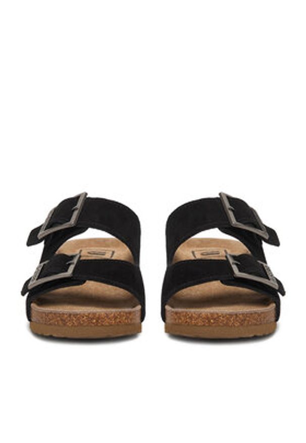 G-Star RAW - G-Star Raw Klapki CWB-WS-1128-50-S Czarny. Kolor: czarny. Materiał: skóra, zamsz