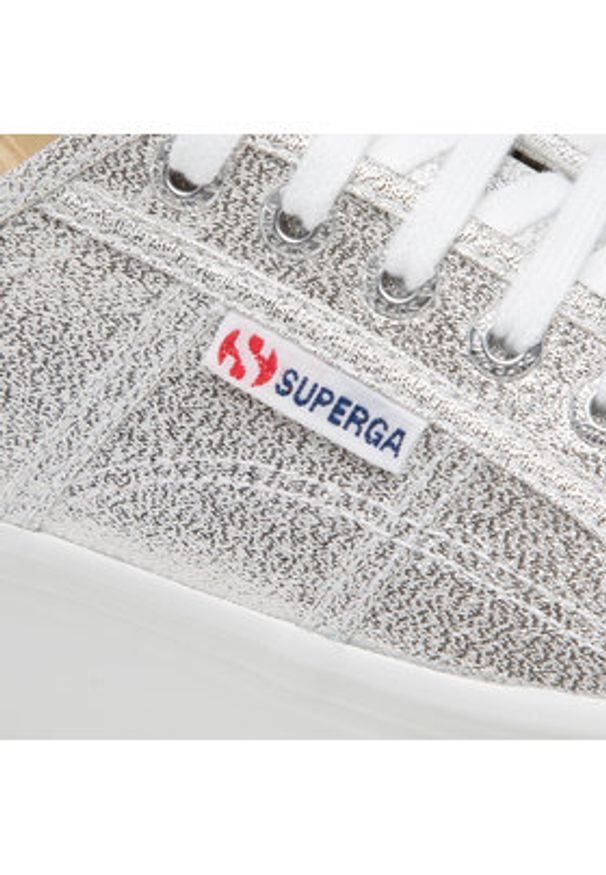 Superga Tenisówki 2790 Lame S61174W Srebrny. Kolor: srebrny. Materiał: materiał