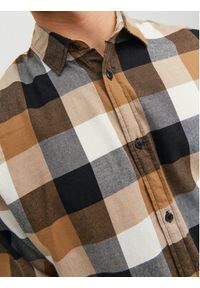 Jack & Jones - Jack&Jones Koszula Buffalo 12235965 Brązowy Slim Fit. Kolor: brązowy. Materiał: bawełna #5