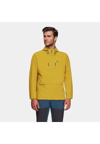 Kurtka męska softshell Alpinus Pourri. Kolor: żółty. Materiał: softshell