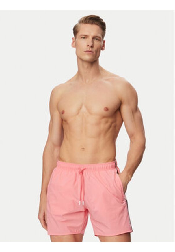 BOSS Szorty kąpielowe Iconic 50491594 Różowy jasny Regular Fit. Kolor: różowy