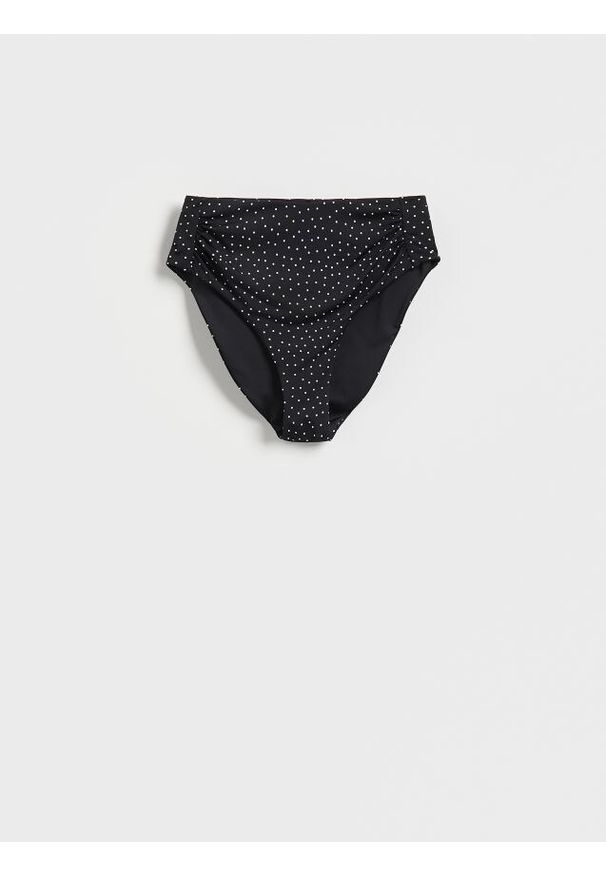 Reserved - Dół od bikini - czarny. Stan: podwyższony. Kolor: czarny. Materiał: materiał