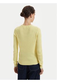 Beverly Hills Polo Club Sweter P-SS26W-M537390 Żółty Regular Fit. Typ kołnierza: polo. Kolor: żółty. Materiał: bawełna #4
