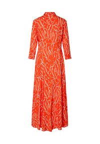 YAS Sukienka koszulowa Savanna 26022663 Pomarańczowy Loose Fit. Kolor: pomarańczowy. Materiał: wiskoza. Typ sukienki: koszulowe