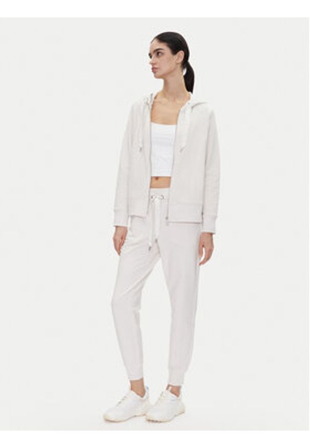 DKNY Sport Spodnie dresowe DP5P3496 Beżowy Regular Fit. Kolor: beżowy. Materiał: bawełna