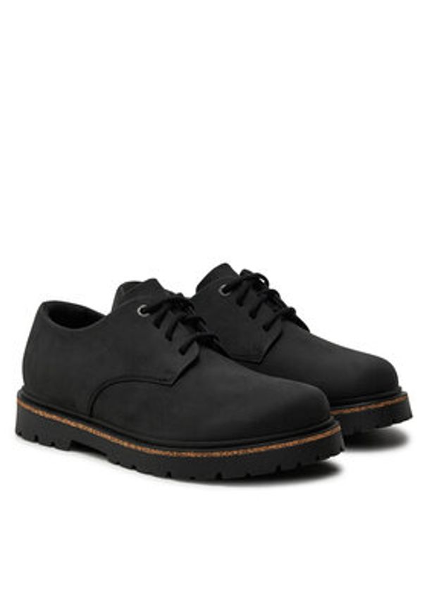 Birkenstock Półbuty Highwood Lace Low Leoi 1028137 Czarny. Kolor: czarny. Materiał: skóra