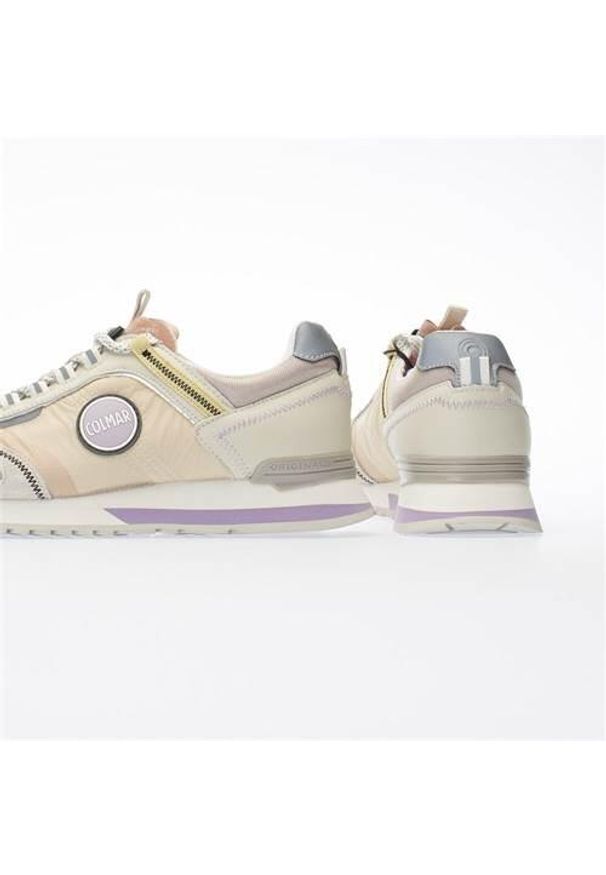 Buty do chodzenia damskie Colmar Travis Sport Unveil. Zapięcie: sznurówki. Kolor: wielokolorowy, beżowy. Materiał: guma, skóra, zamsz, materiał, syntetyk. Szerokość cholewki: normalna. Sport: turystyka piesza