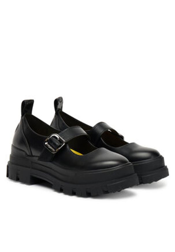 Buffalo Półbuty Aspha Loafer Buckle Os 1620046 Czarny. Kolor: czarny. Materiał: skóra