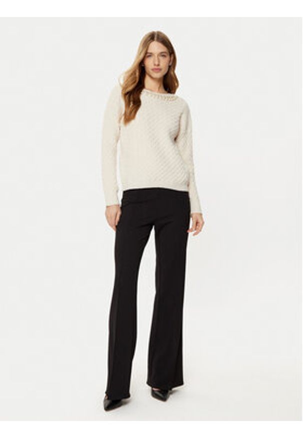 Rinascimento Sweter CFM0011717003 Écru Regular Fit. Materiał: syntetyk