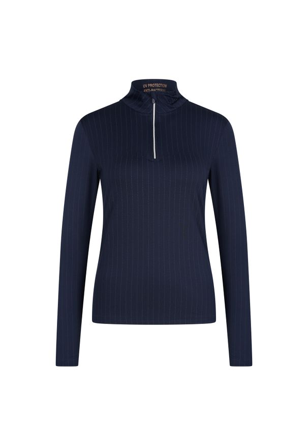 EURO-STAR - Damska koszulka do jazdy konnej Euro-Star Sole. Kolor: niebieski. Długość rękawa: długi rękaw