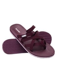 Hi-tec - Klapki damskie Hi-Tec 34935376533. Kolor: czerwony. Materiał: tkanina #2