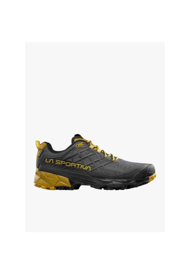 LA SPORTIVA - Buty GORE-TEX męskie La Sportiva Akyra II GTX. Kolor: szary. Materiał: materiał, syntetyk, tkanina. Technologia: Gore-Tex