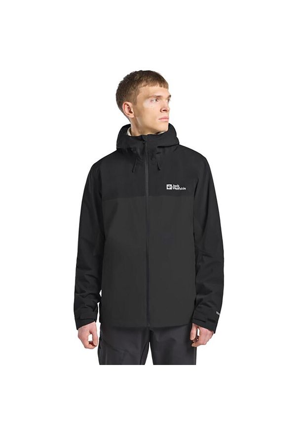 Kurtka uniwersalna męska Jack Wolfskin 11158926350. Typ kołnierza: kaptur. Kolor: szary. Materiał: syntetyk
