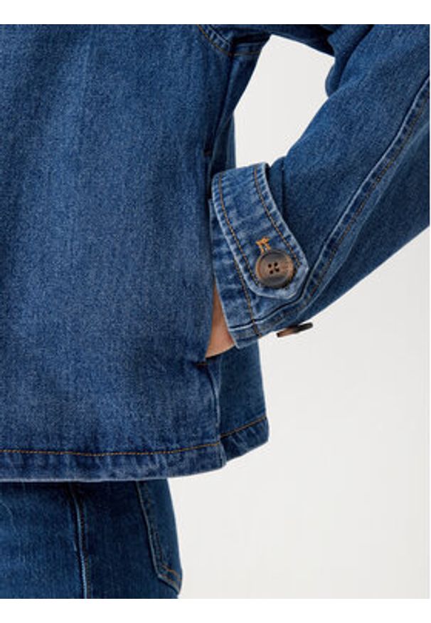 JJXX Kurtka jeansowa Carlie 12269054 Niebieski Regular Fit. Kolor: niebieski. Materiał: bawełna