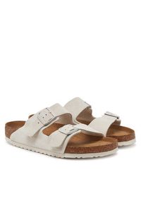 Birkenstock Klapki Arizona zamsz 1024554 Biały. Kolor: biały. Materiał: skóra, zamsz #4