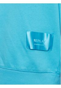 Replay Bluza W3586Q.000.23614P Niebieski Regular Fit. Kolor: niebieski. Materiał: bawełna