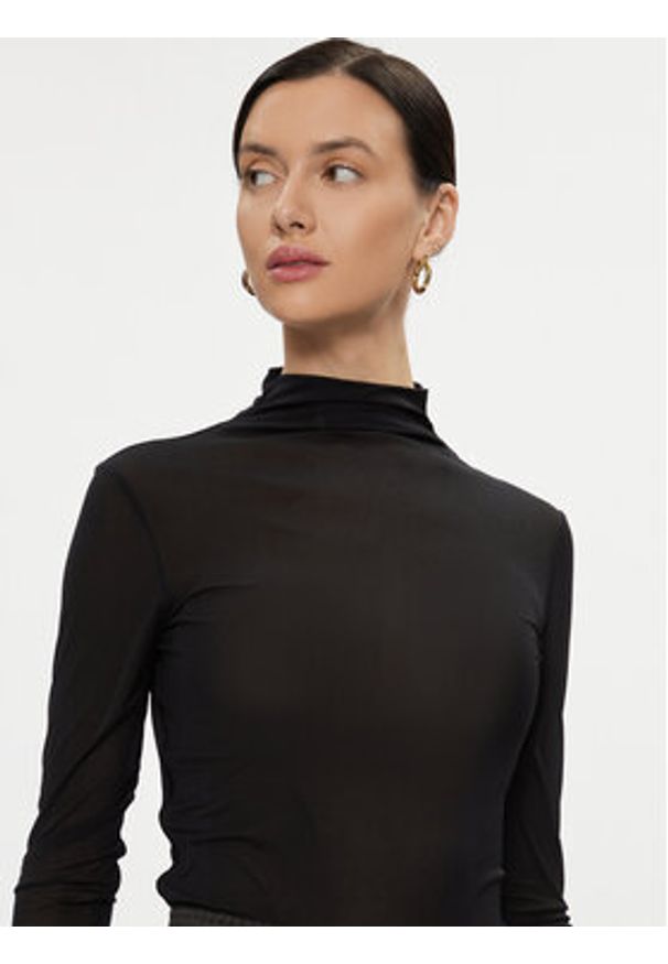 Marella Bluzka Nenia 2339460236200 Czarny Slim Fit. Kolor: czarny. Materiał: syntetyk