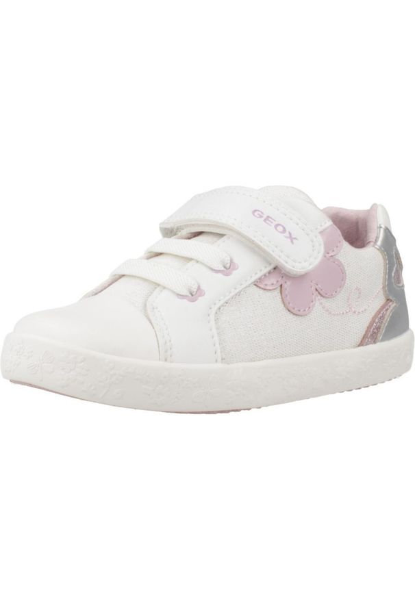 Geox - Buty GEOX B GISLI GIRL Biały. Kolor: biały. Materiał: tkanina, syntetyk. Sport: turystyka piesza