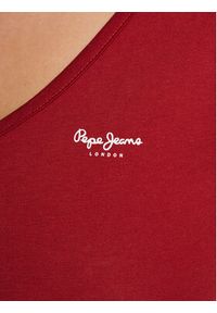 Pepe Jeans T-Shirt Corine PL505305 Czerwony Regular Fit. Kolor: czerwony. Materiał: bawełna #4