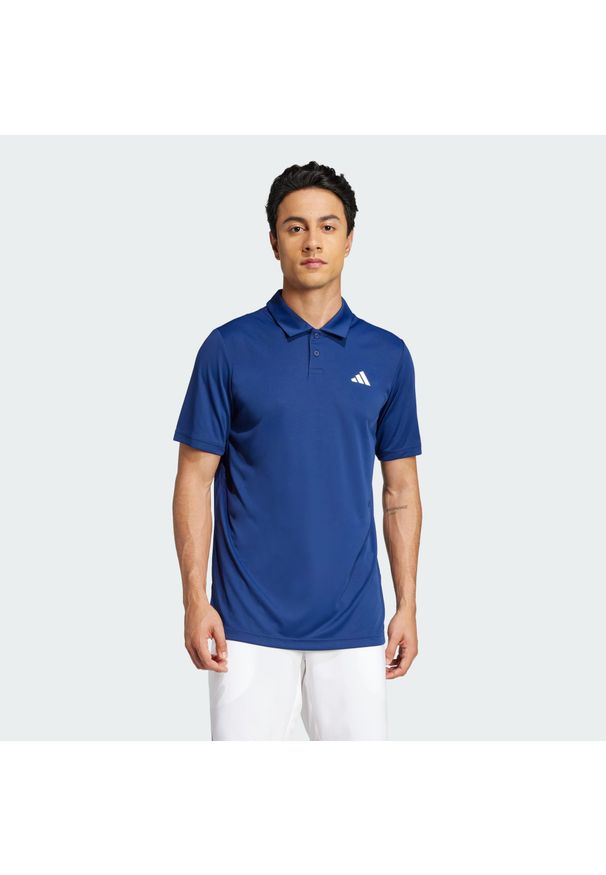 Adidas - Koszulka Club Tennis Polo. Typ kołnierza: polo. Kolor: niebieski. Materiał: dzianina. Sport: tenis