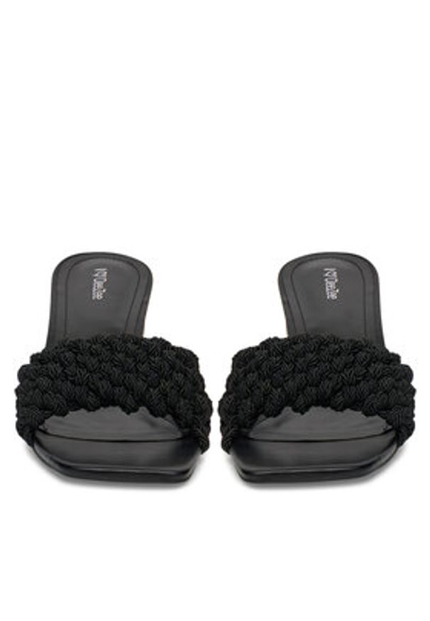 DeeZee Klapki LB1299 Czarny. Kolor: czarny. Materiał: materiał